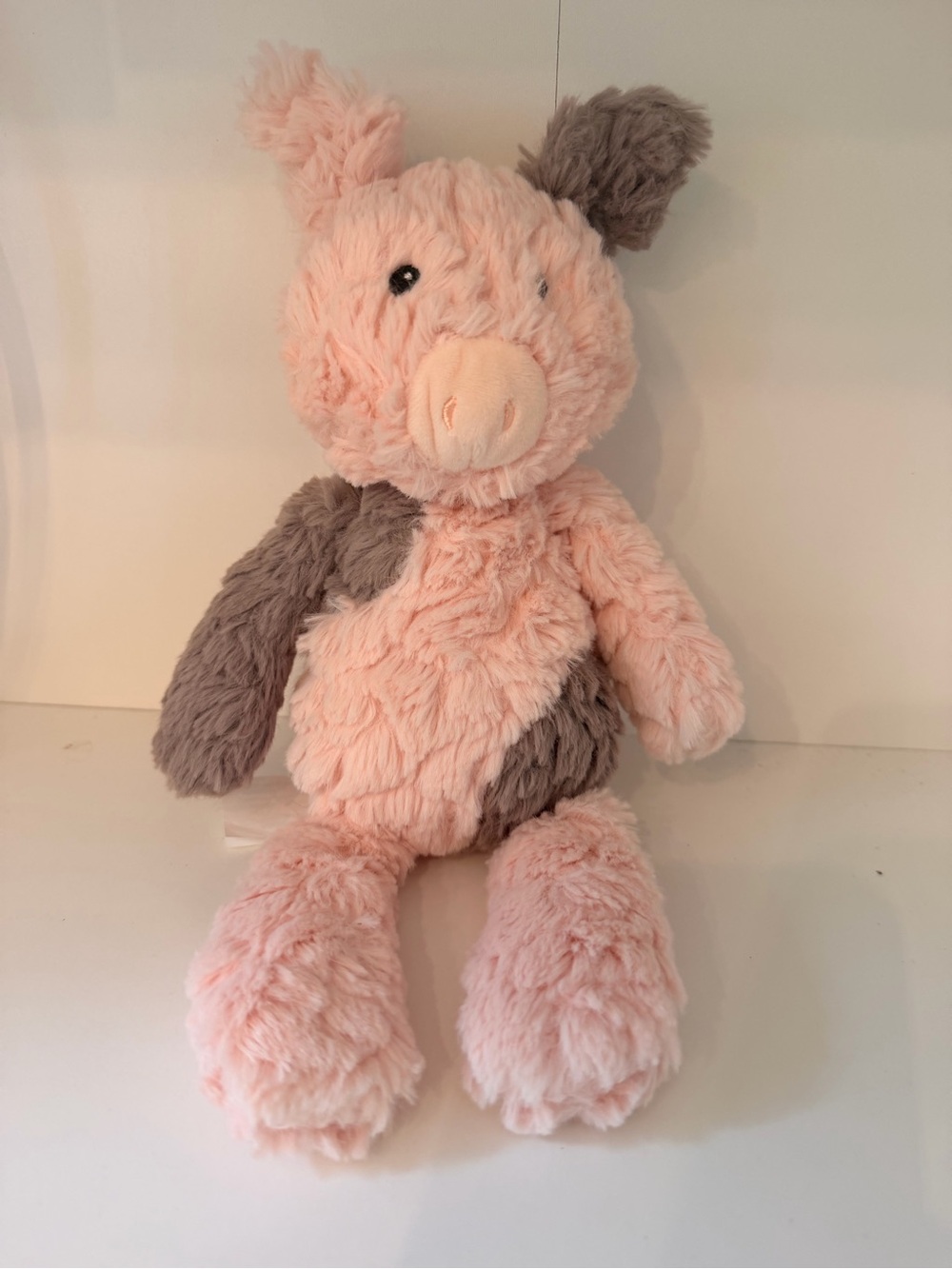 Mary Meyer Pig Plush Piglet Putty Pink Grey Nursery Stuffed Animal